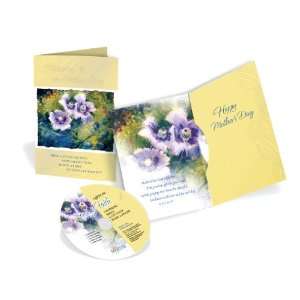  Mothers Day Card with Songs of Faith CD   Package of 25 