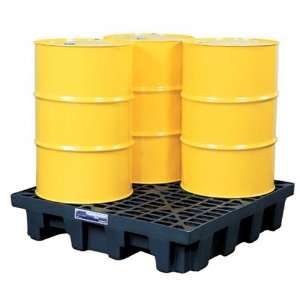  JUSTRITE EcoPolyBlendSpill Control Pallets  4 Drum In Line 