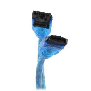   Cable 6GB/s Straight to Straight with latch, UV Blue Color (18 inch