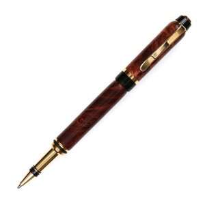  Cigar Rollerball Pen   24kt Gold   Red Maple Burl: Office 