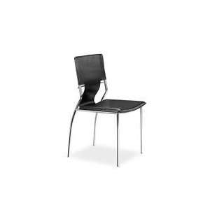  Zuo Trafico Side Chair Black   set of 4   404131