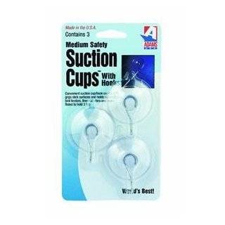 Adams Manufacturing Medium Suction Cup with Hook, Set of 3
