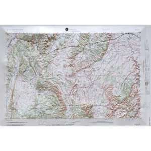   Map in the state of Utah with GOLD Plastic Frame: Office Products