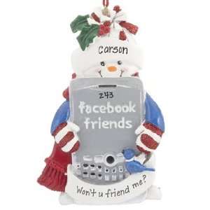  Personalized Facebook Christmas Ornament