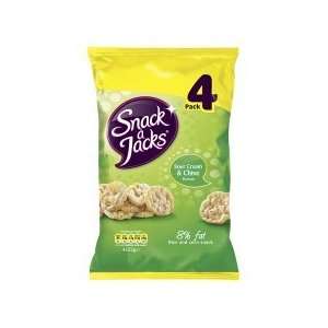 Snackajacks Sour Cream And Chive 4 Pack Grocery & Gourmet Food