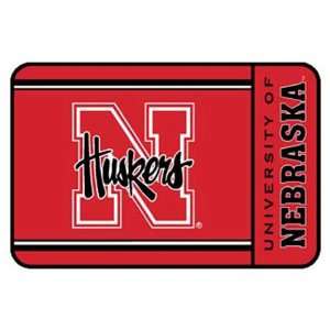  Nebraska Corn Huskers NCAA Welcome Mat (20x30): Sports 