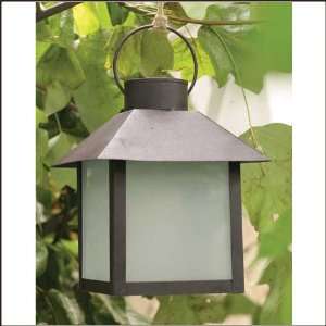  Square Solar Lantern with Frosted Glass