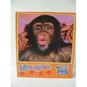  Menagerie Puzzle   Chimp   100 Pieces Toys & Games
