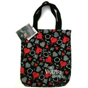  THE VAMPIRE DIARIES Black Tote Bag with Zippered Inside 
