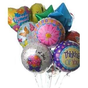  Thinking of You Balloon Bouquet 12 Mylar: Patio, Lawn 