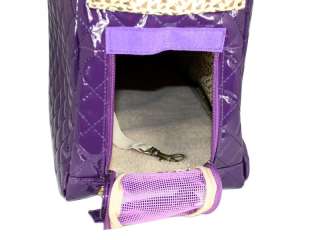 Petcare Pet Dog Cat Bag Carrier Tote Lady Handbag Purple/Pink/Black M 