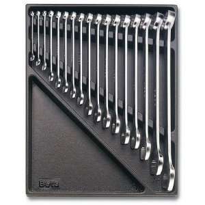 Beta 2424 T10 Offset Combination Wrench Set, 17 Pieces ranging from 