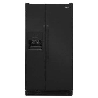   36 25.3 cu. ft. Side by Side Refrigerator   Black: Kitchen & Dining
