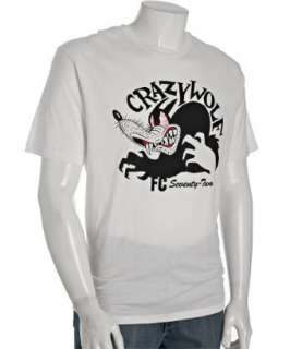 French Connection white jersey Crazy Wolf crewneck t shirt   