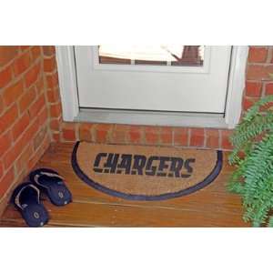    San Diego Chargers NFL Half Moon Door Mat: Sports & Outdoors