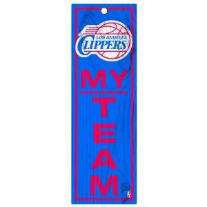  NBA Los Angeles Clippers 4 by 13 Wood My Team Sign Sports 
