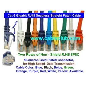100 Ft Cat6 Gigabit Network DSL Ethernet Rj45 Snagless Straight Patch 