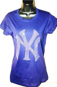 Bling New York Yankees Womens Tee Shirt All Sizes/Color  