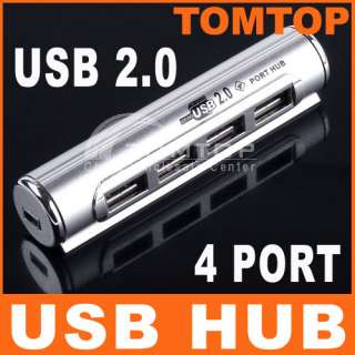 480mbps 4 PORT USB 2.0 HIGH SPEED HUB FOR LAPTOP PC  