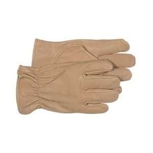  Boss Co Unlined Leather Glove Tan Large Pack Of 12   4052L 