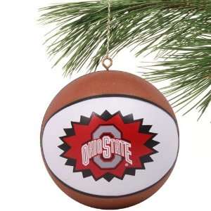  Ohio State Buckeyes Mini Replica Basketball Ornament 