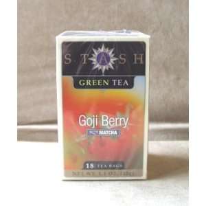 Stash Premium Goji Berry Green Tea 18ct:  Grocery & Gourmet 