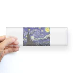    Bumper Sticker Clear Van Gogh Starry Night HD: Everything Else