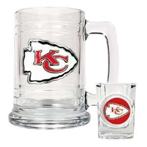  Kansas City Chiefs Boilermaker Set (15 oz. Mug and 2 oz. Shot Glass 