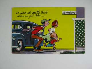   of 11 Vintage Postcards Featuring 1950s SAAB Automobile Humor  