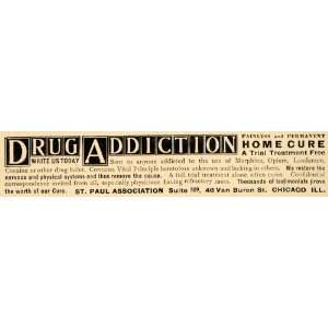  1906 Ad Drug Addiction Home Cure St Paul Association 