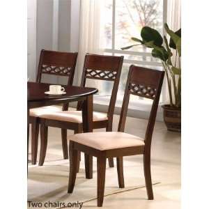 Set of 2 Dining Chairs   Contemporary Cherry Finish:  Home 
