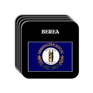 US State Flag   BEREA, Kentucky (KY) Set of 4 Mini Mousepad Coasters