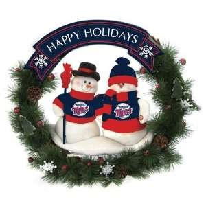  Minnesota Twins Happy Holidays Wreath