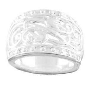  Sterling Silver Filigree Ring: Jewelry