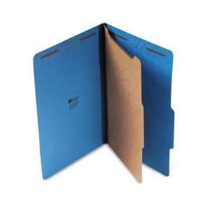  Universal Pressboard Classification Folders , Lgl 4 Section Cobalt 