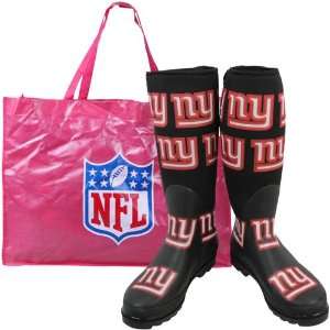  NFL New York Giants Ladies Black Enthusiast Boots: Sports 