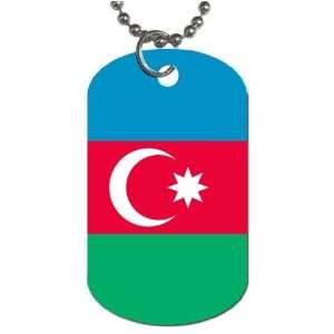 Azerbaijan Flag Dog Tag