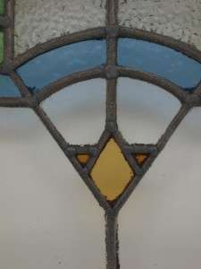 1920s/30s English Leaded Stained Glass Window  