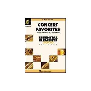  Concert Favorites Vol. 1   Eb Alto Clarinet Essential 