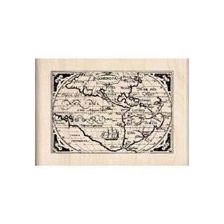   Stampers Cling Stamp, Vintage Map Collage Arts, Crafts & Sewing