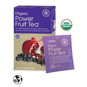 David Rio Organic Power Fruit Green Tea   20 Tea Bags:  