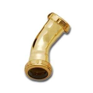   Double Slip Fitting with Brass Nuts   Polished Brass: Home Improvement