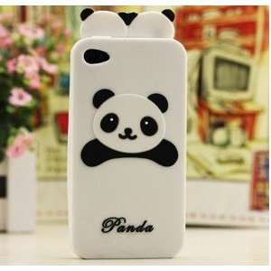  iPhone 4G Lovely Panda Bear Style Series Soft Plastic Case 