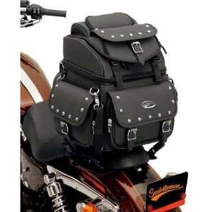  BR1800EX BACK SEAT / SISSY BAR BAG WITH STUDS FOR HARLEY: Automotive
