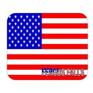  US Flag   Fergus Falls, Minnesota (MN) Mouse Pad 