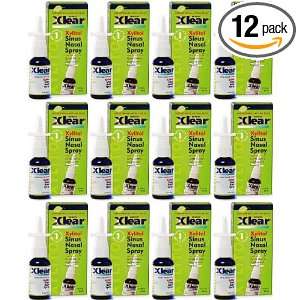 Xlear Xylitol Sinus Nasal Spray 1.5 oz bottle 12 pack Counter Display