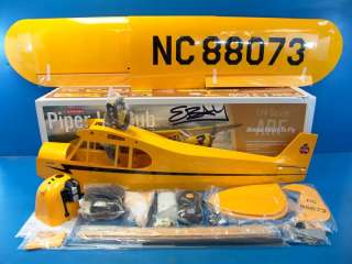 Hangar 9 1/4 Scale Piper Cub ARF Gas R/C Airplane Kit HAN4550 2 stroke 