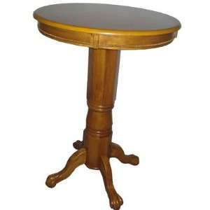  Florence Pedestal Pub Table in Fruitwood: Home & Kitchen