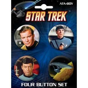  Star Trek Cast Button Set 81452BT4: Toys & Games