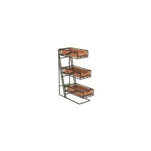 Cal Mil 3 Tier Bamboo Tray Cutlery/Condiment Bin  Kitchen 